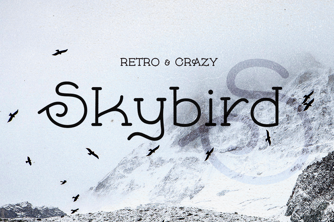 Przykład czcionki Skybird