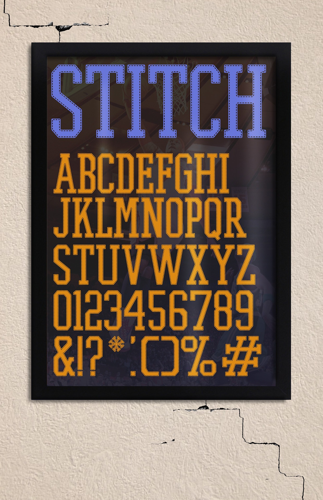 Przykład czcionki Promesh Stitch Regular
