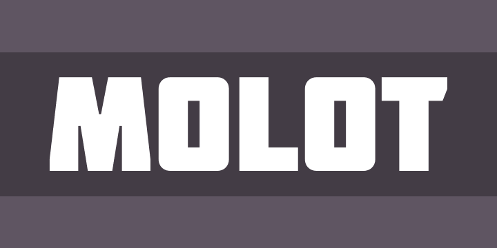 Przykład czcionki Molot Bold