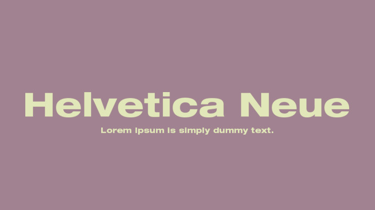 Przykład czcionki Helvetica Neue Medium
