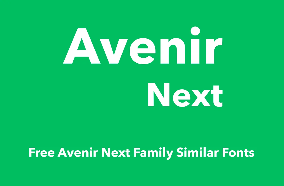 Przykład czcionki Avenir Next Italic