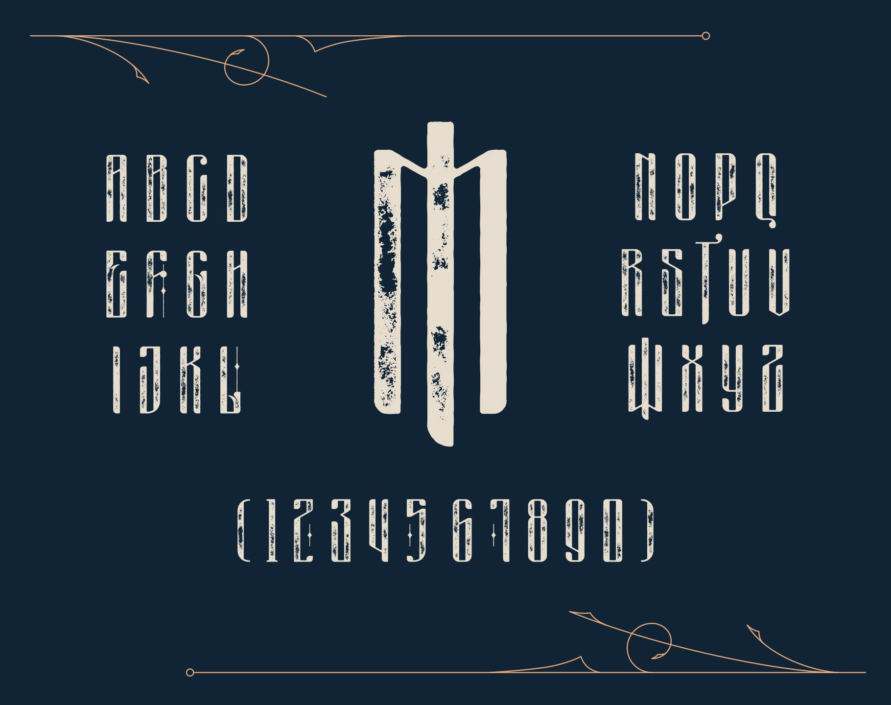 Przykład czcionki Masquerouge Rough Italic