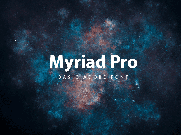 Przykład czcionki Myriad Pro Condensed Regular