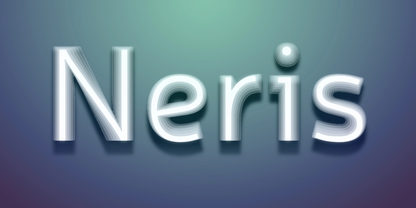 Przykład czcionki Neris