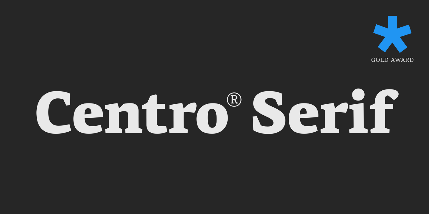 Przykład czcionki PF Centro Serif Pro Bold