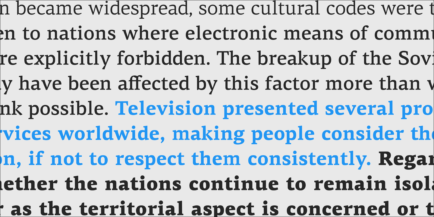 Przykład czcionki PF Centro Serif Pro Bold Italic