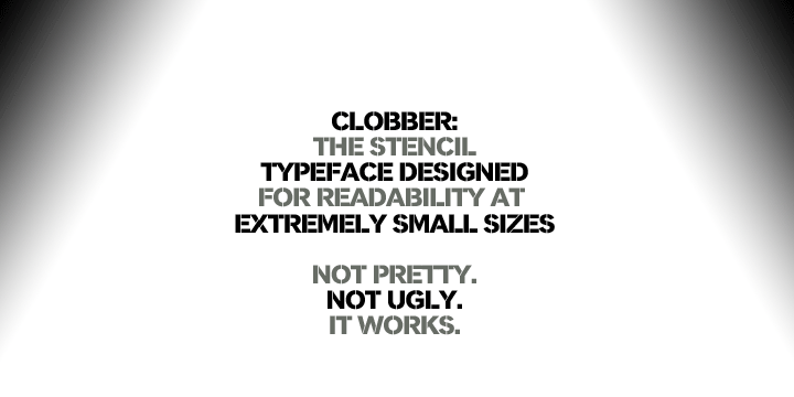 Przykład czcionki Clobber Grotesk  Light