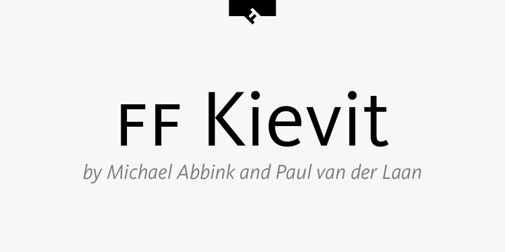 Przykład czcionki FF Kievit Light Italic