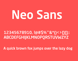 Przykład czcionki Neo Sans Pro Medium