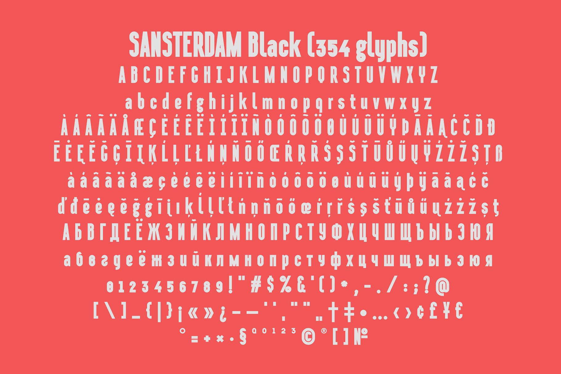Przykład czcionki Sansterdam Outline Deco