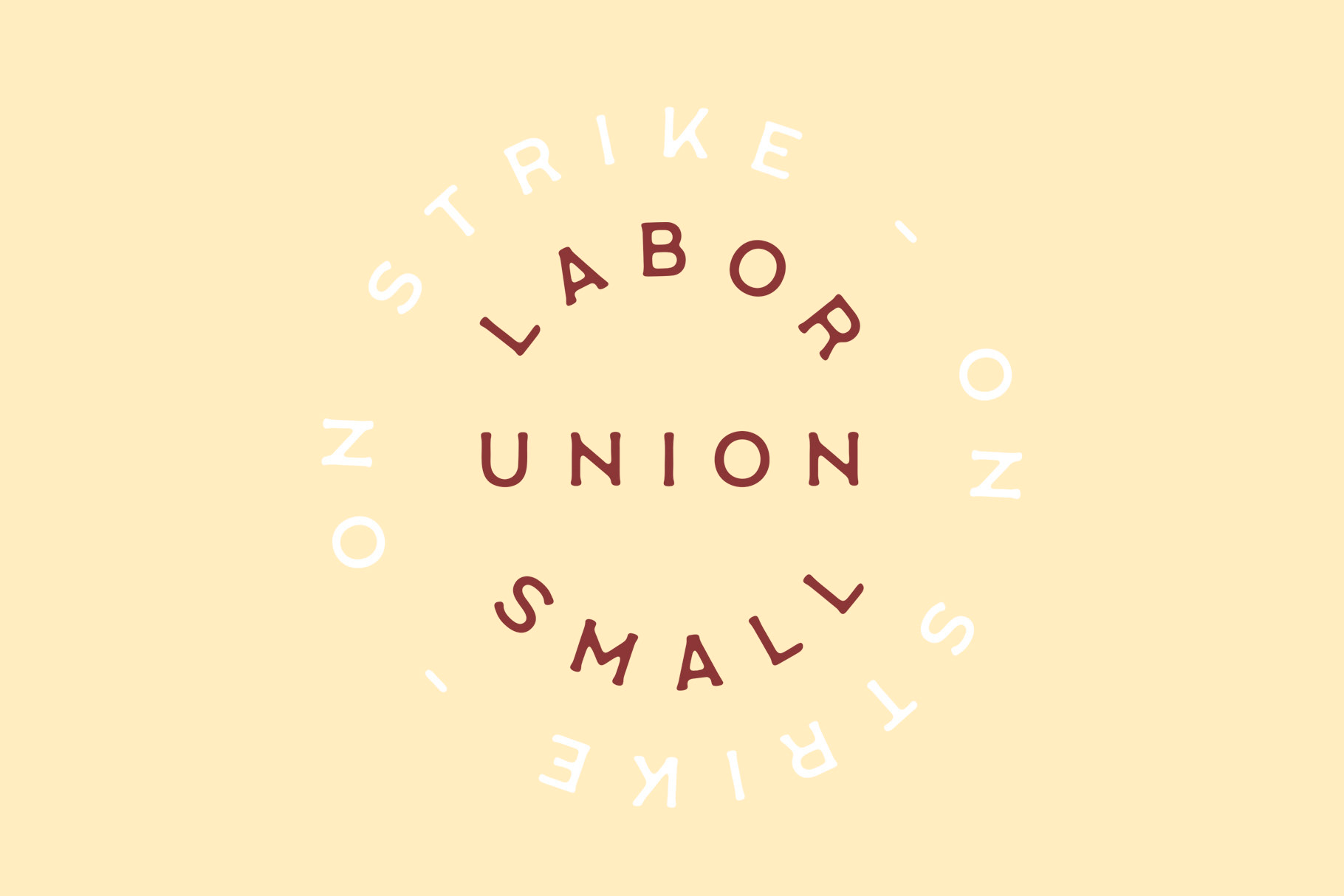 Przykład czcionki Labor Union Small