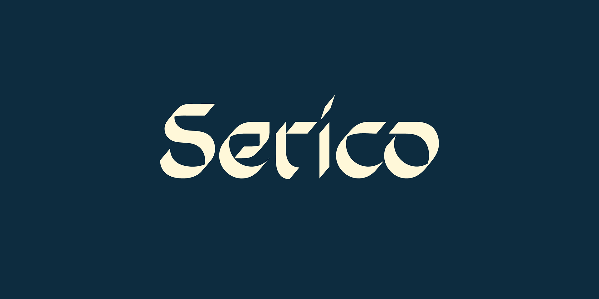 Przykład czcionki Serico