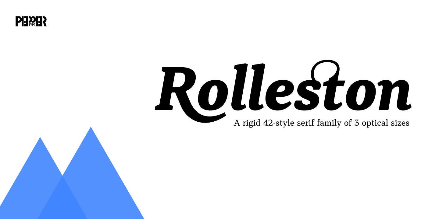 Przykład czcionki Rolleston Title Light
