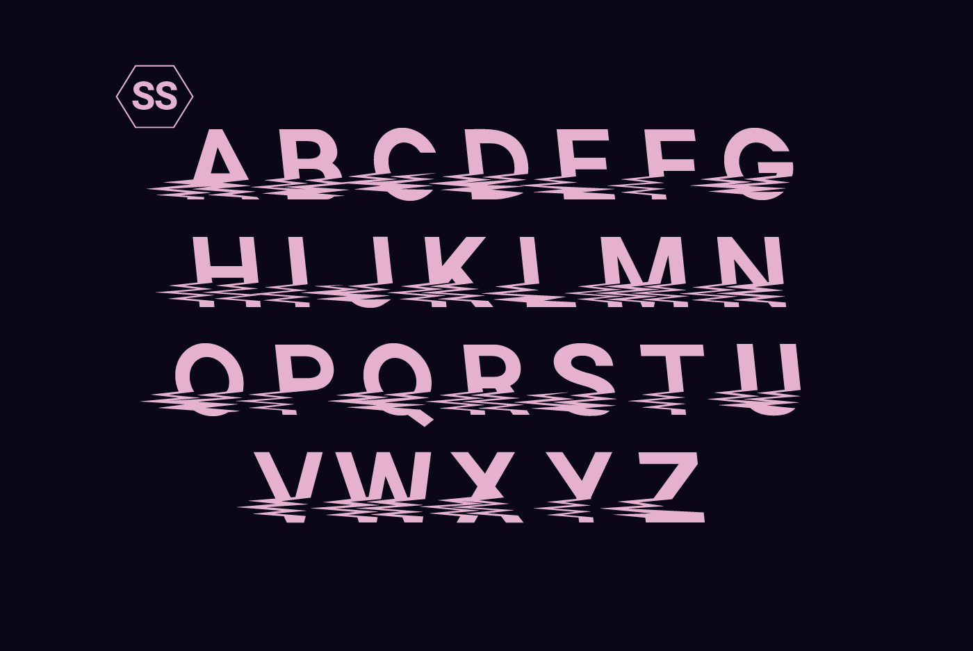 Przykład czcionki Sango Uppercase Static Regular