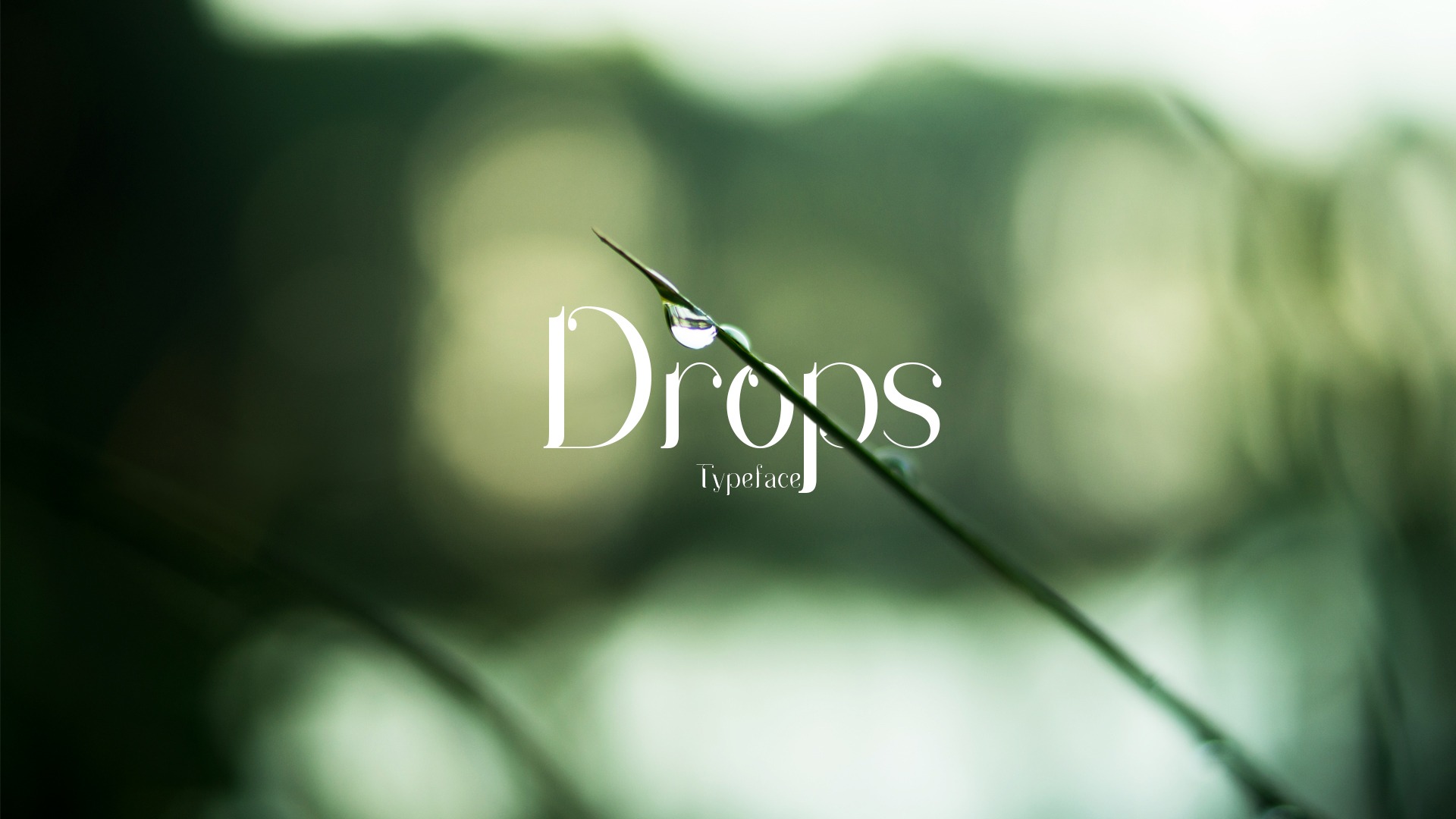 Przykład czcionki Drops