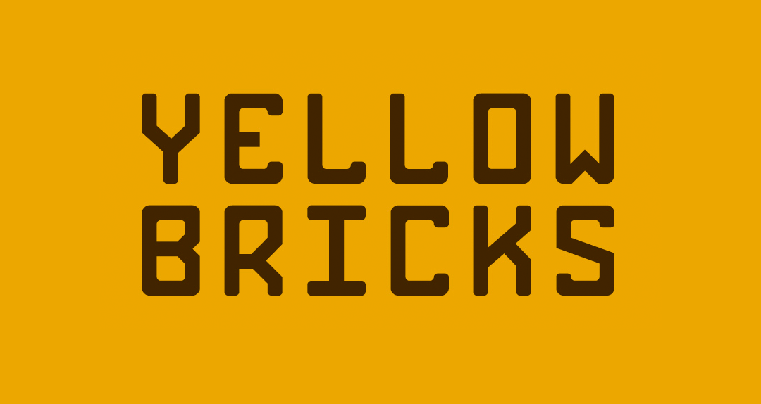 Przykład czcionki Bricks