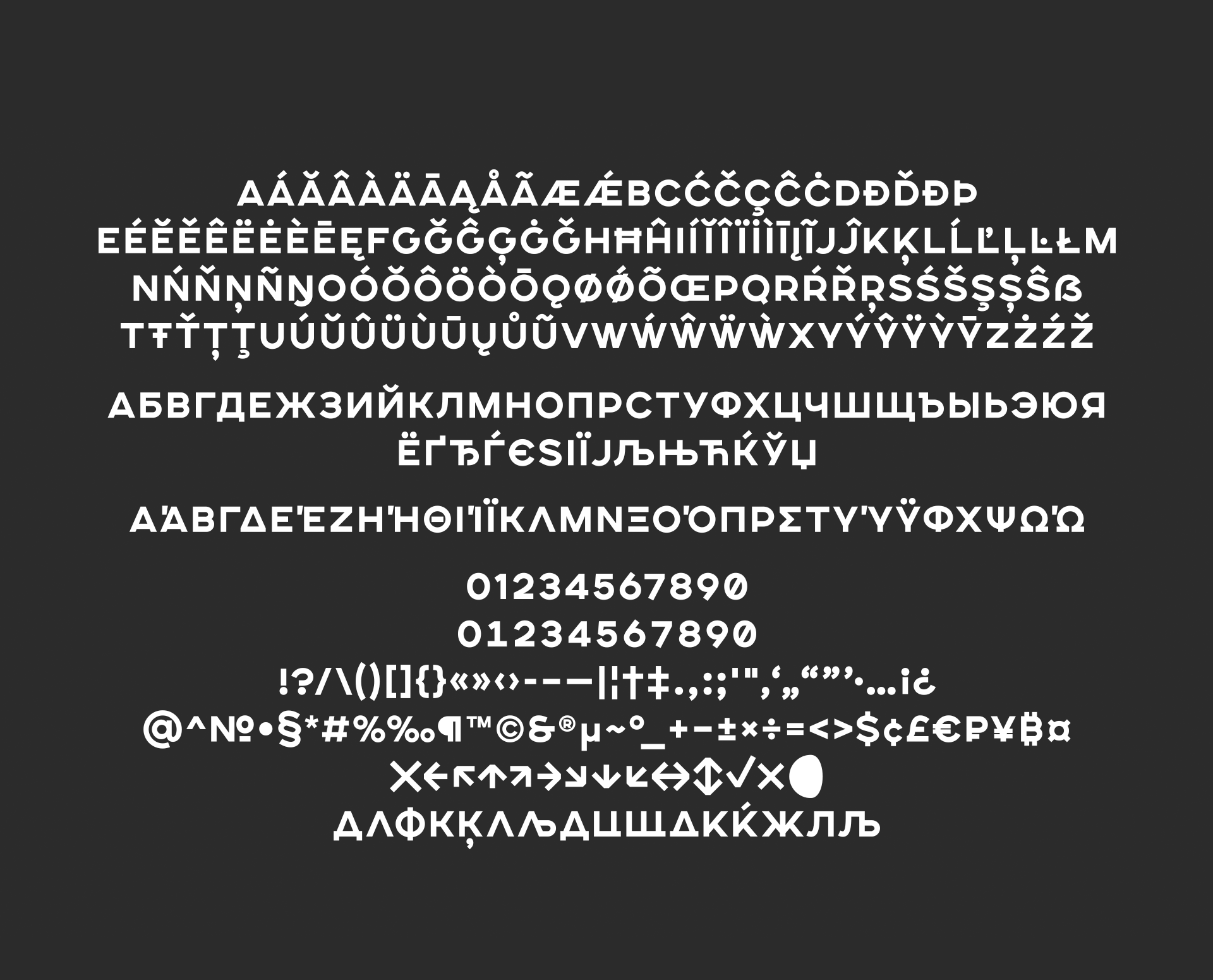 Przykład czcionki Songer Condensed Bold