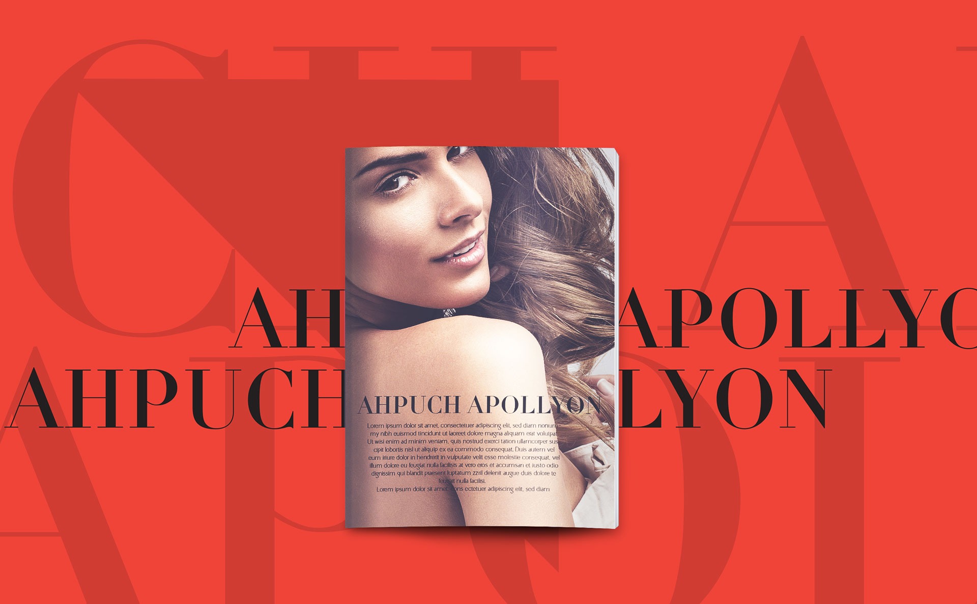 Przykład czcionki Ahpuch Apollyon Heavy Italic