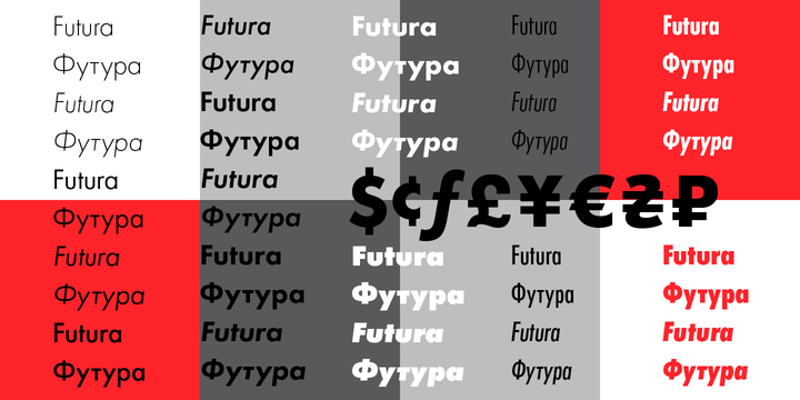 Przykład czcionki Futura PT Cond ExtraBold Oblique