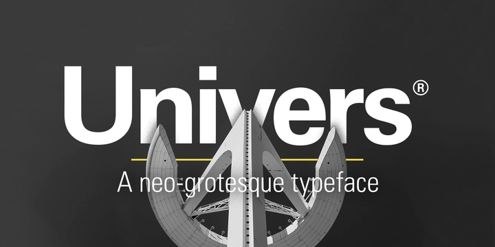 Przykład czcionki Univers 59 Ultra Condensed