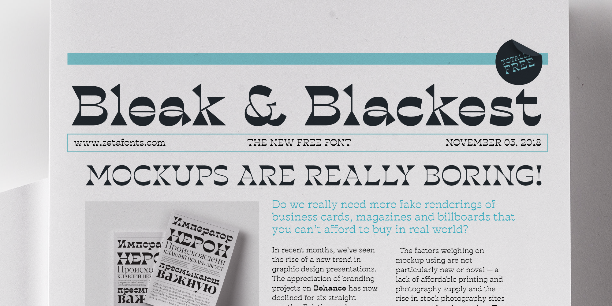 Przykład czcionki Blackest Trial Regular Italic