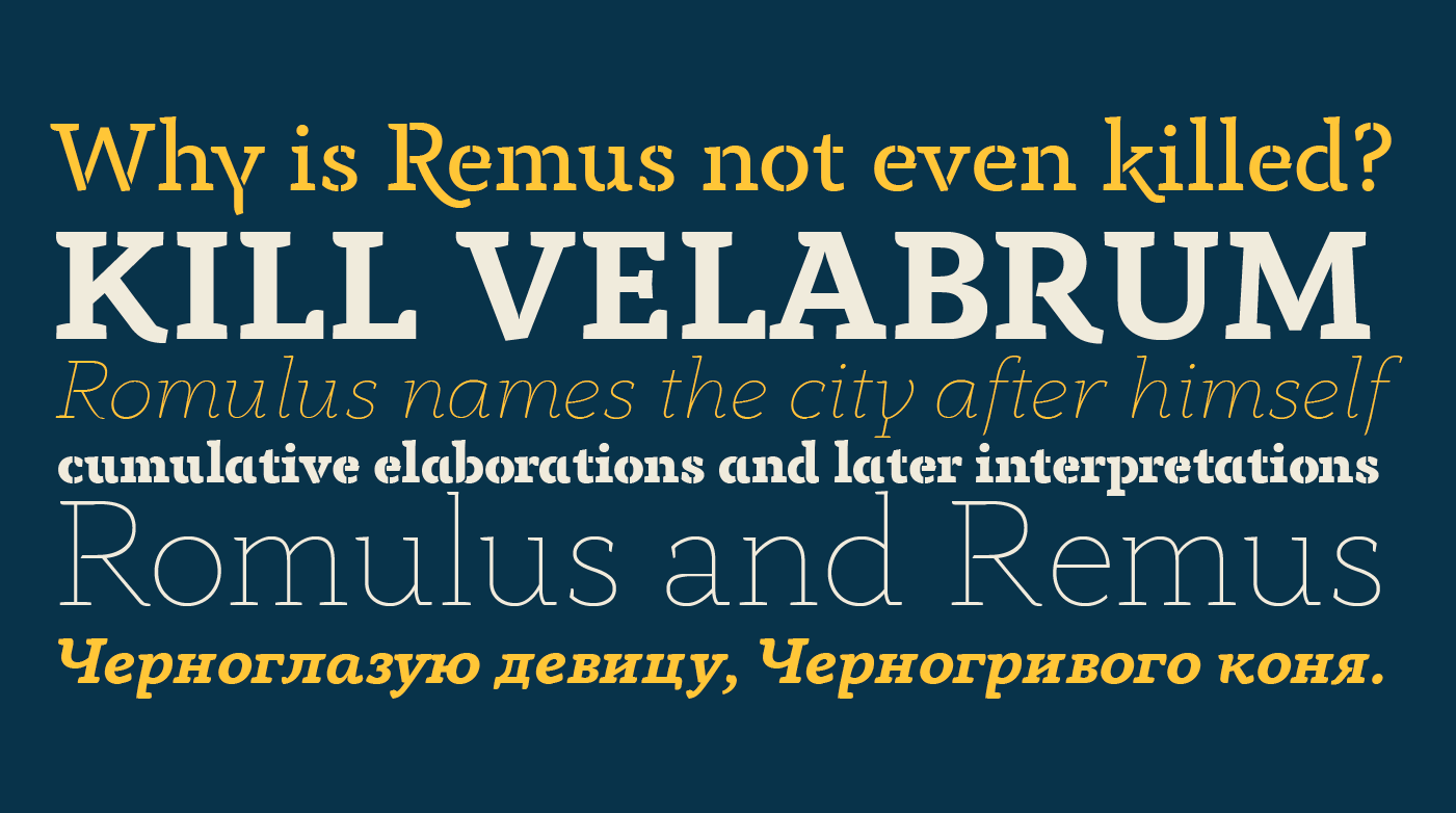 Przykład czcionki Anaphora Extra Light Italic