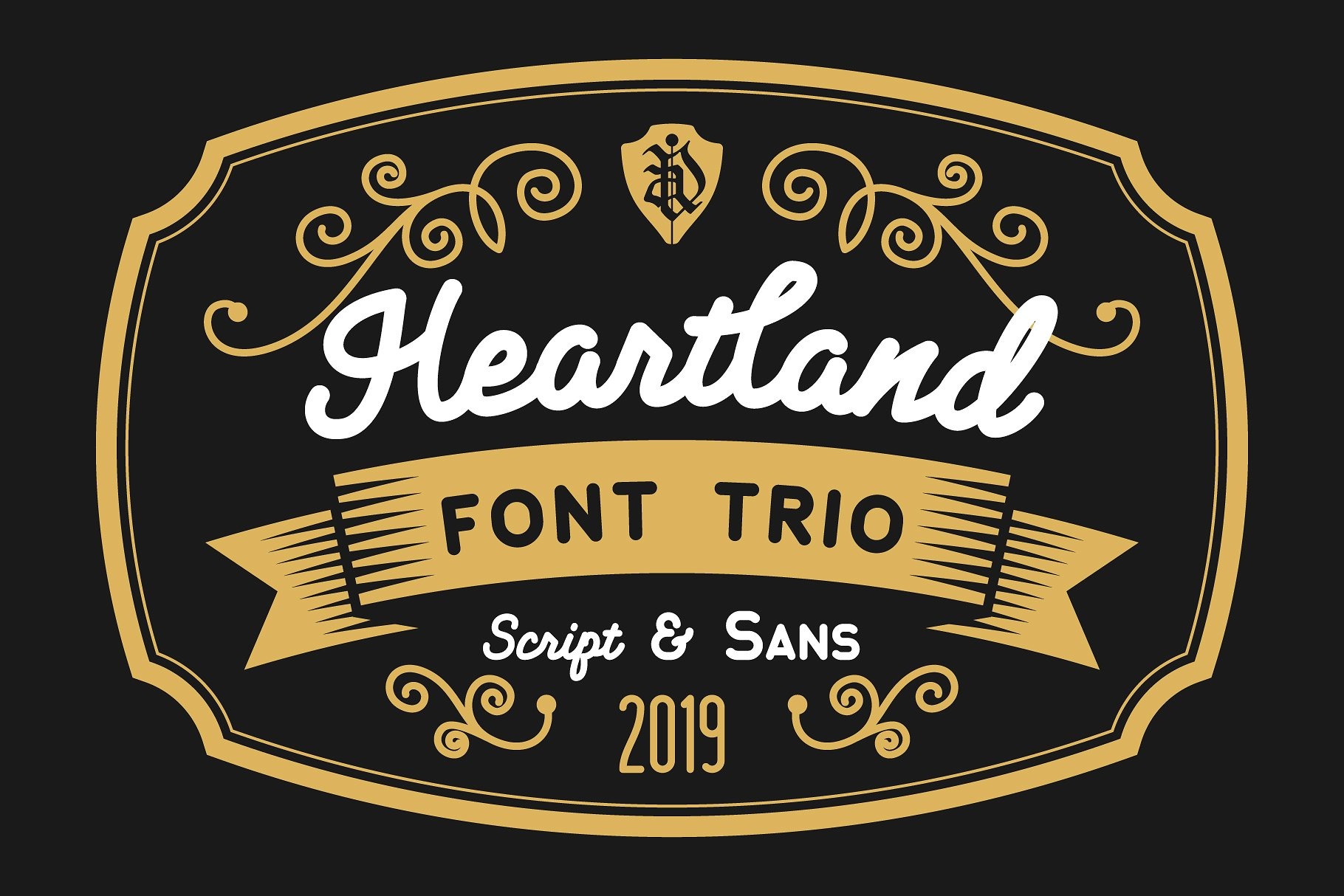 Przykład czcionki Heartland Sans