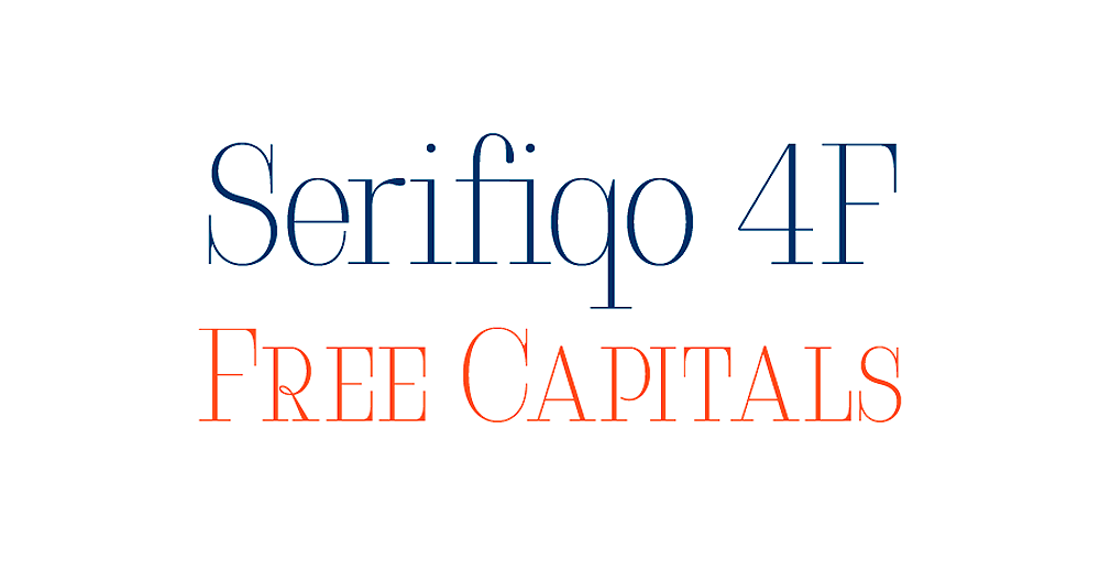 Przykład czcionki Serifiqo 4F Regular