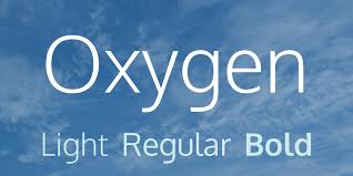 Przykład czcionki Oxygen Mono Regular
