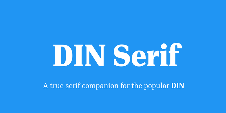 Przykład czcionki PF DIN Serif