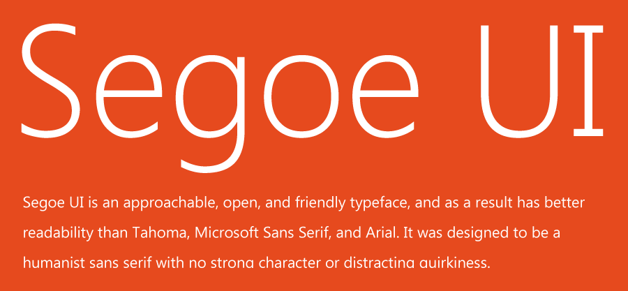 Przykład czcionki Segoe UI Bold Italic