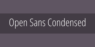 Przykład czcionki Open Sans Condensed