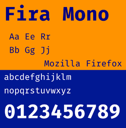 Przykład czcionki Fira Sans Light