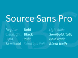 Przykład czcionki Source Sans Pro