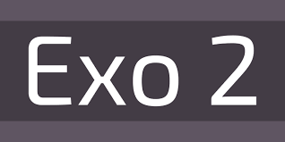 Przykład czcionki Exo 2 Italic