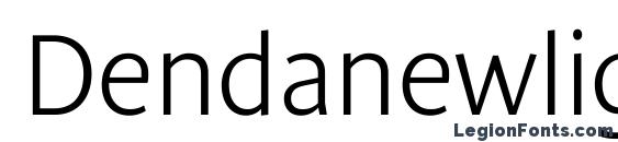 Przykład czcionki Denda New Italic