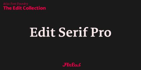 Przykład czcionki Edit Serif Light Italic