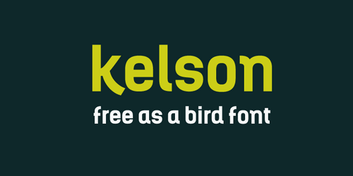 Przykład czcionki Kelson Sans