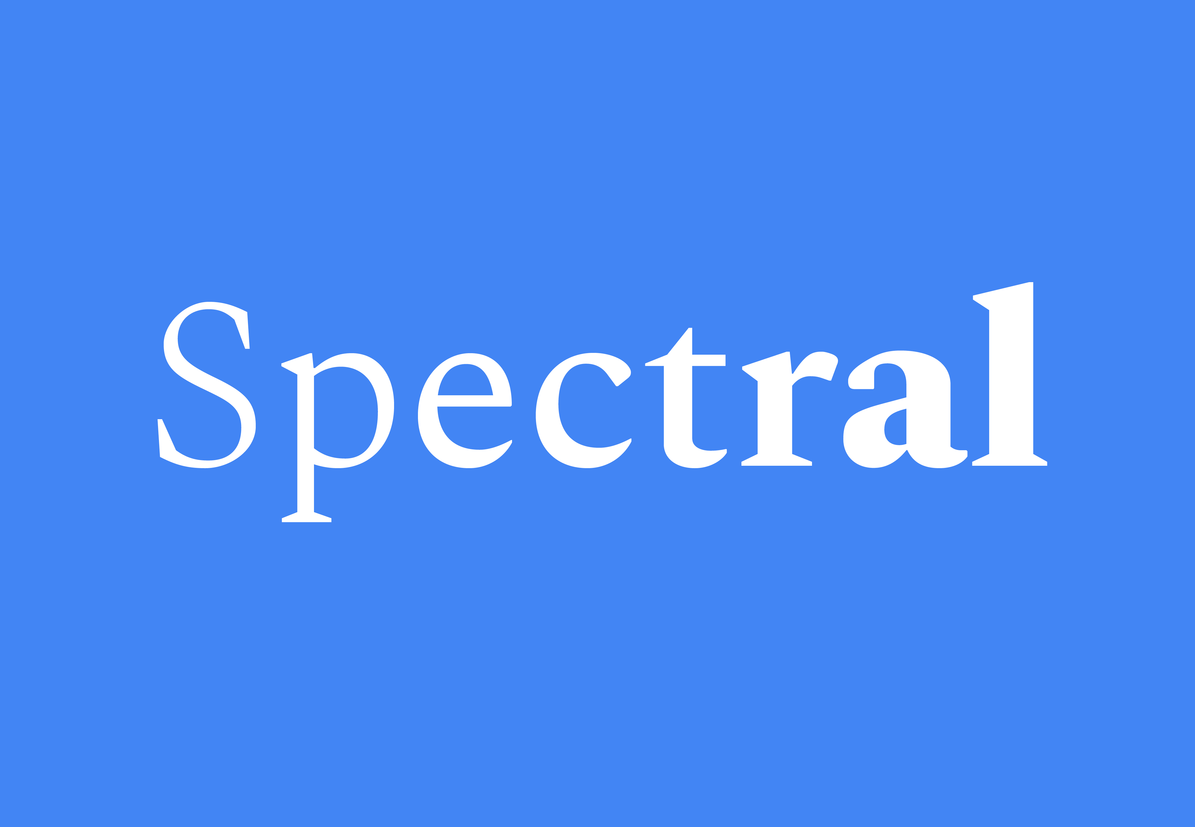 Przykład czcionki Spectral