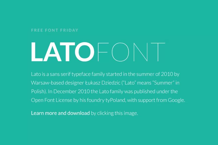 lato font download for mac