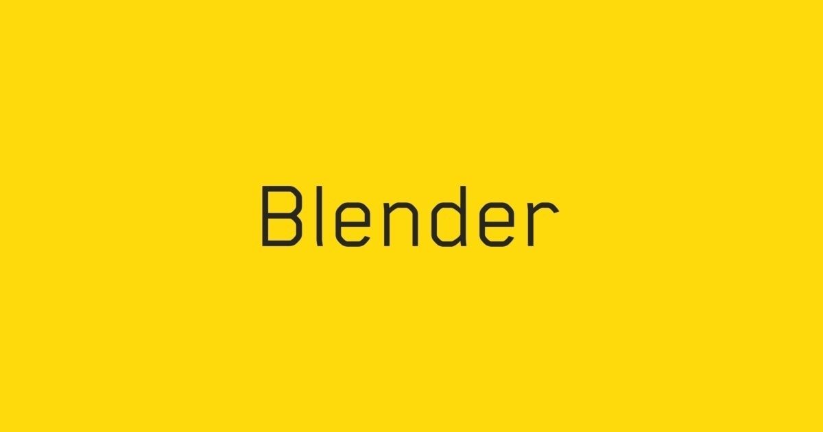 Przykład czcionki Blender Pro