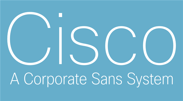Przykład czcionki Cisco Sans