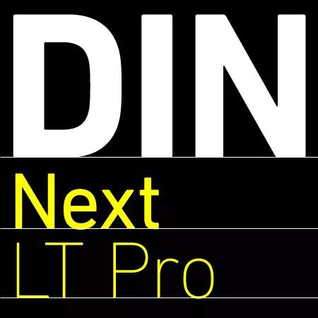 Przykład czcionki DIN Next LT Pro Medium Italic
