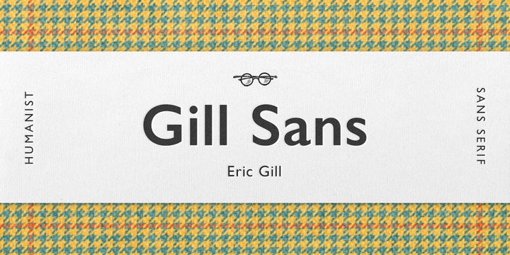 Przykład czcionki Gill Sans Pro