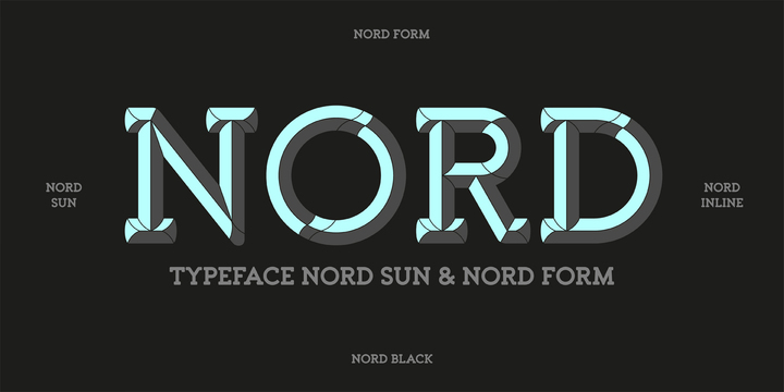 Przykład czcionki Nord Medium
