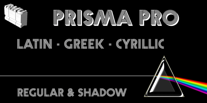 Przykład czcionki Prisma Pro Regular
