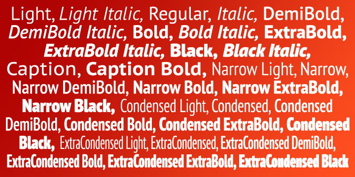 Przykład czcionki PT Sans Pro Italic