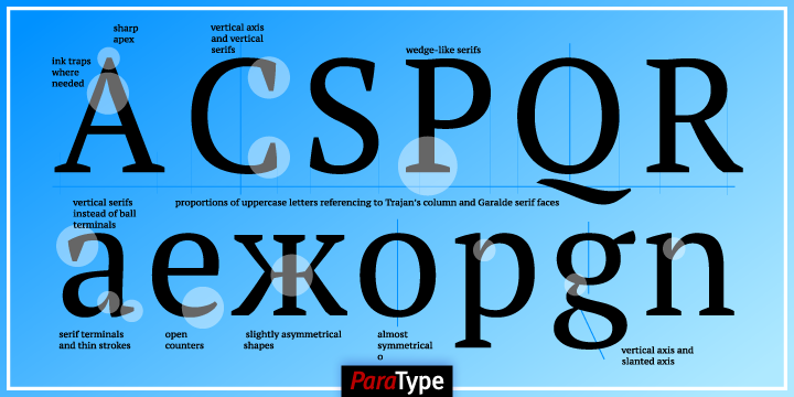 Przykład czcionki PT Serif Pro Caption Regular