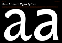 Przykład czcionki Anselm Sans Medium Italic