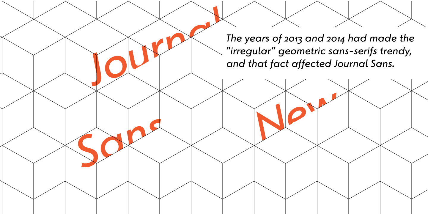 Przykład czcionki Journal Sans New Regular